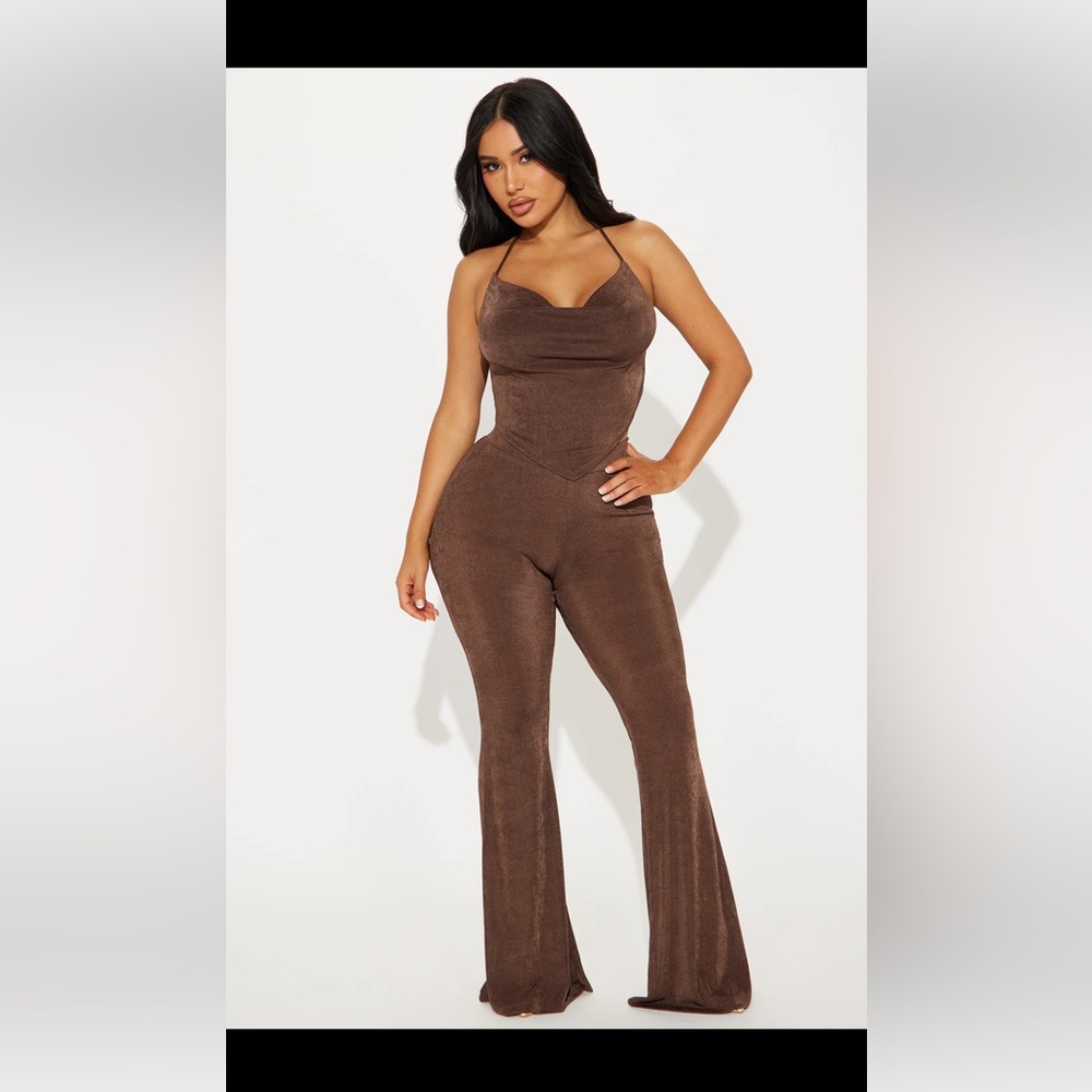 BNWT Fashion Nova Brown set